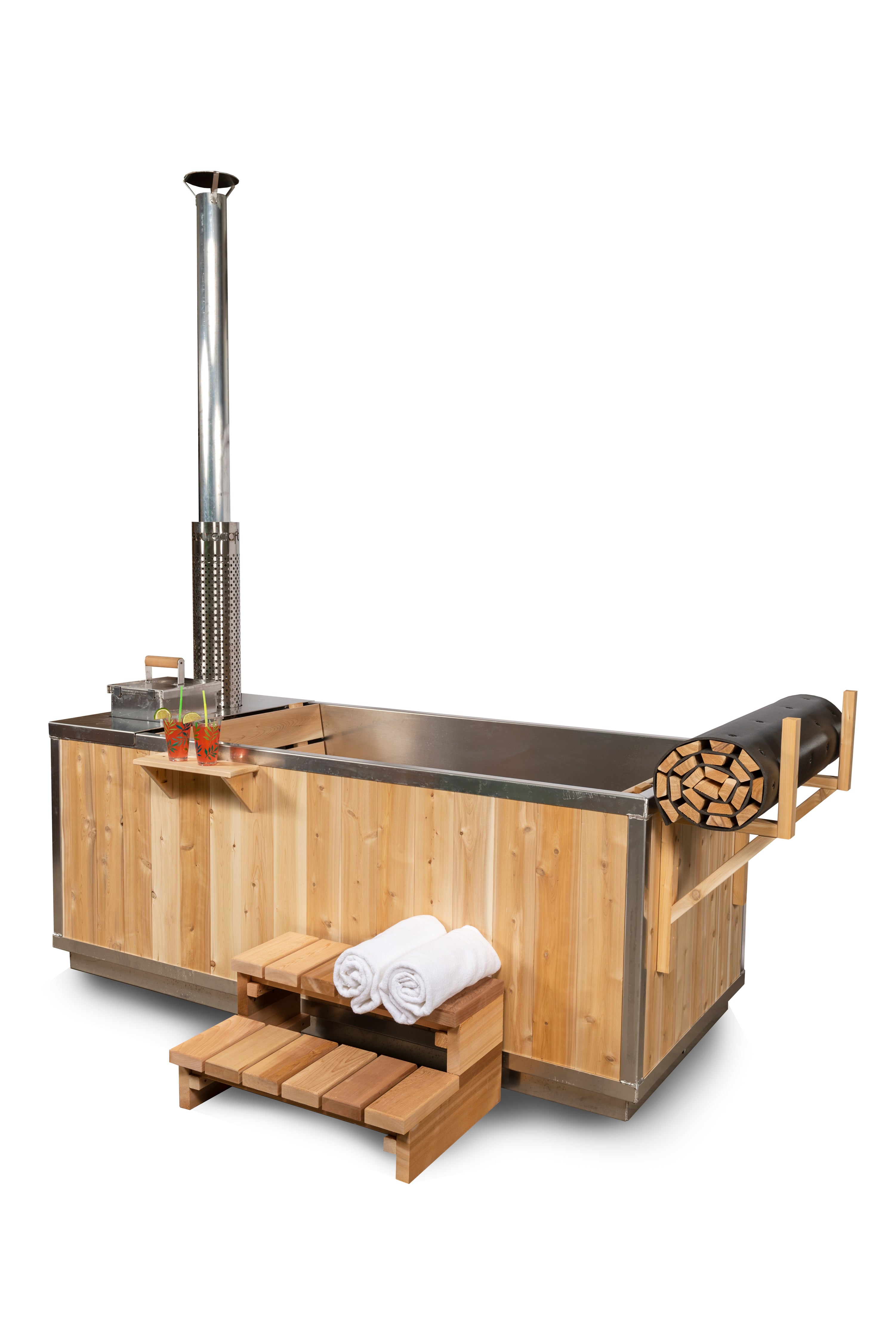 LeisureCraft Starlight Wood Burning Hot Tub