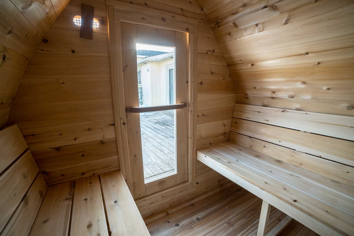LeisureCraft MiniPOD 4-Person Traditional Sauna