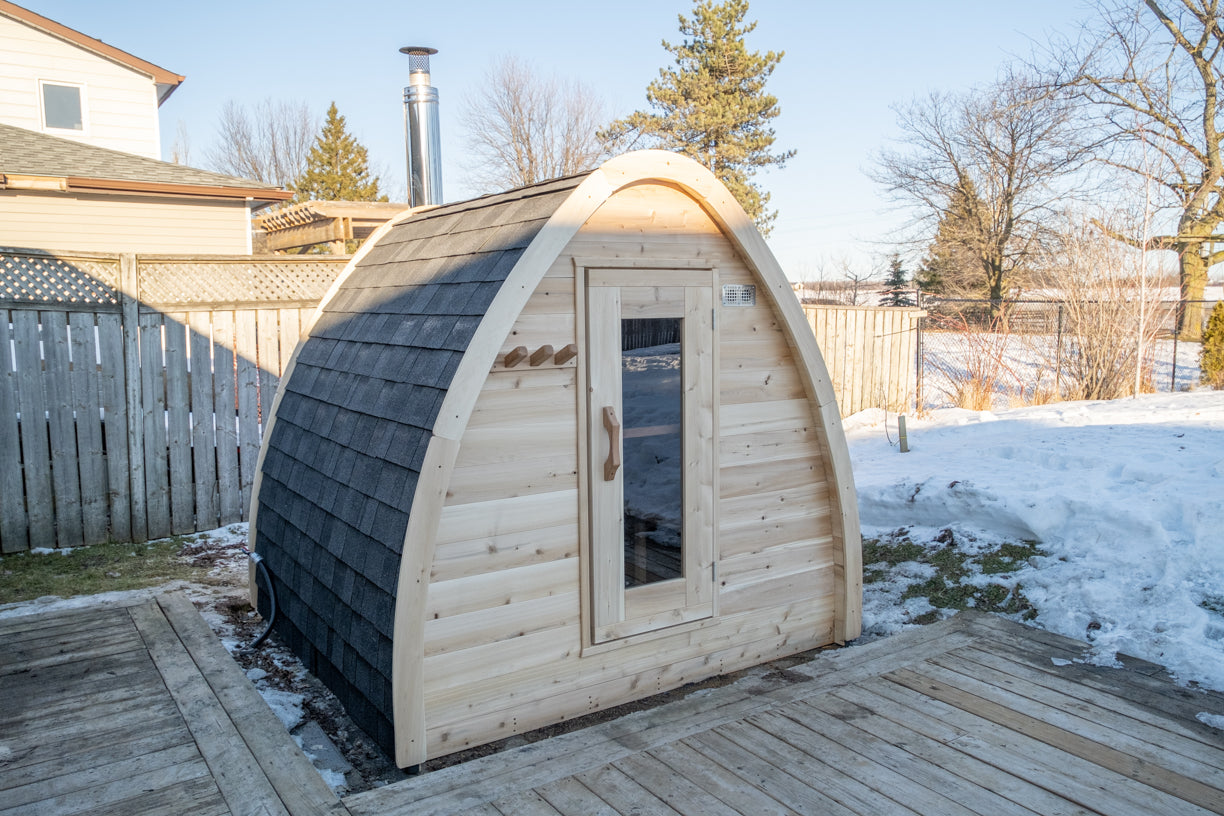 LeisureCraft MiniPOD 4-Person Traditional Sauna
