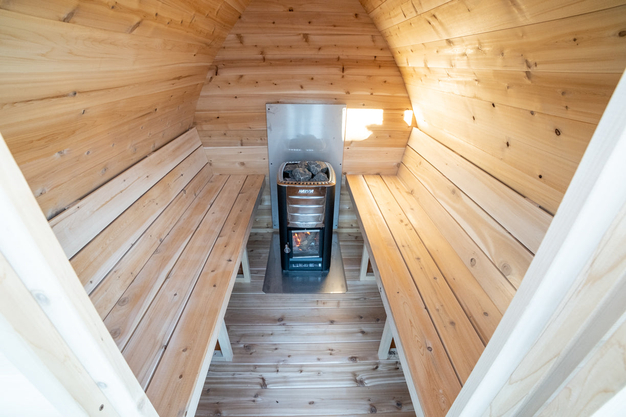 LeisureCraft MiniPOD 4-Person Traditional Sauna