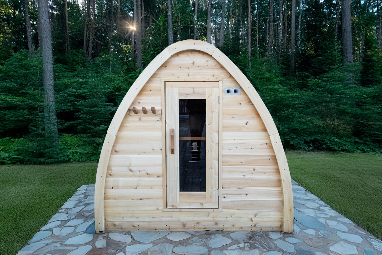 LeisureCraft MiniPOD 4-Person Traditional Sauna