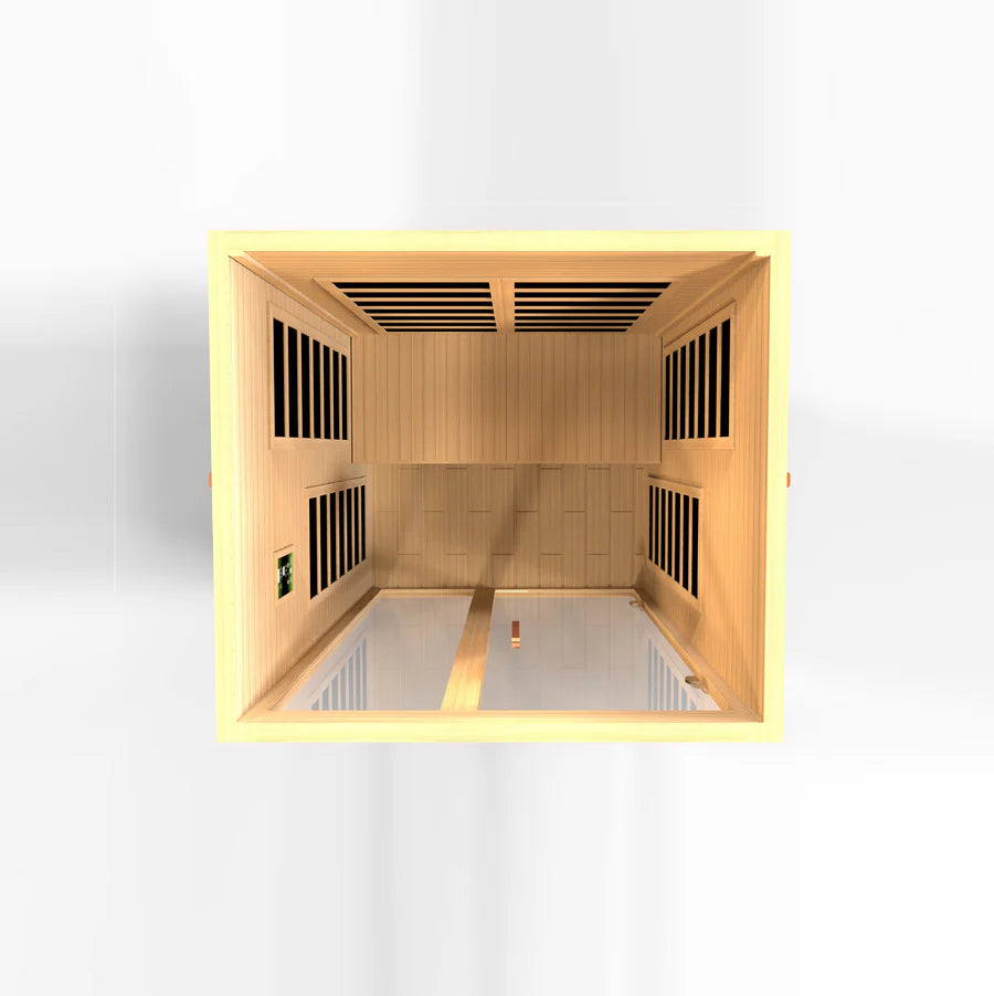 Golden Designs Dynamic Elite Santiago 2-Person Ultra Low EMF FAR Infrared Sauna