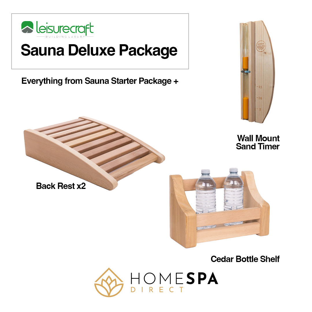 LeisureCraft Serenity MP 4-Person Traditional Barrel Sauna