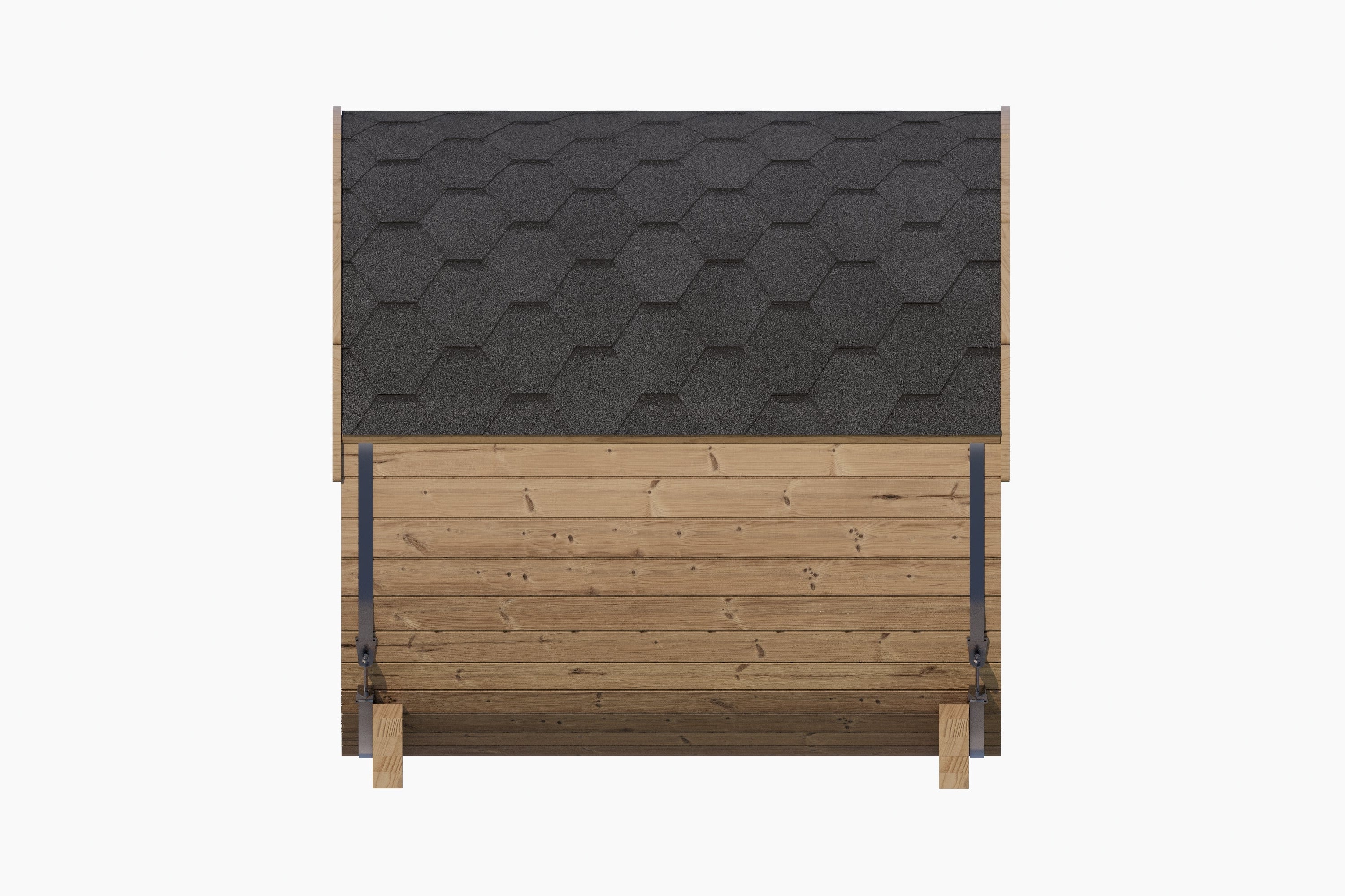 SaunaLife Model E7G 4-Person Sauna Barrel Glass Front