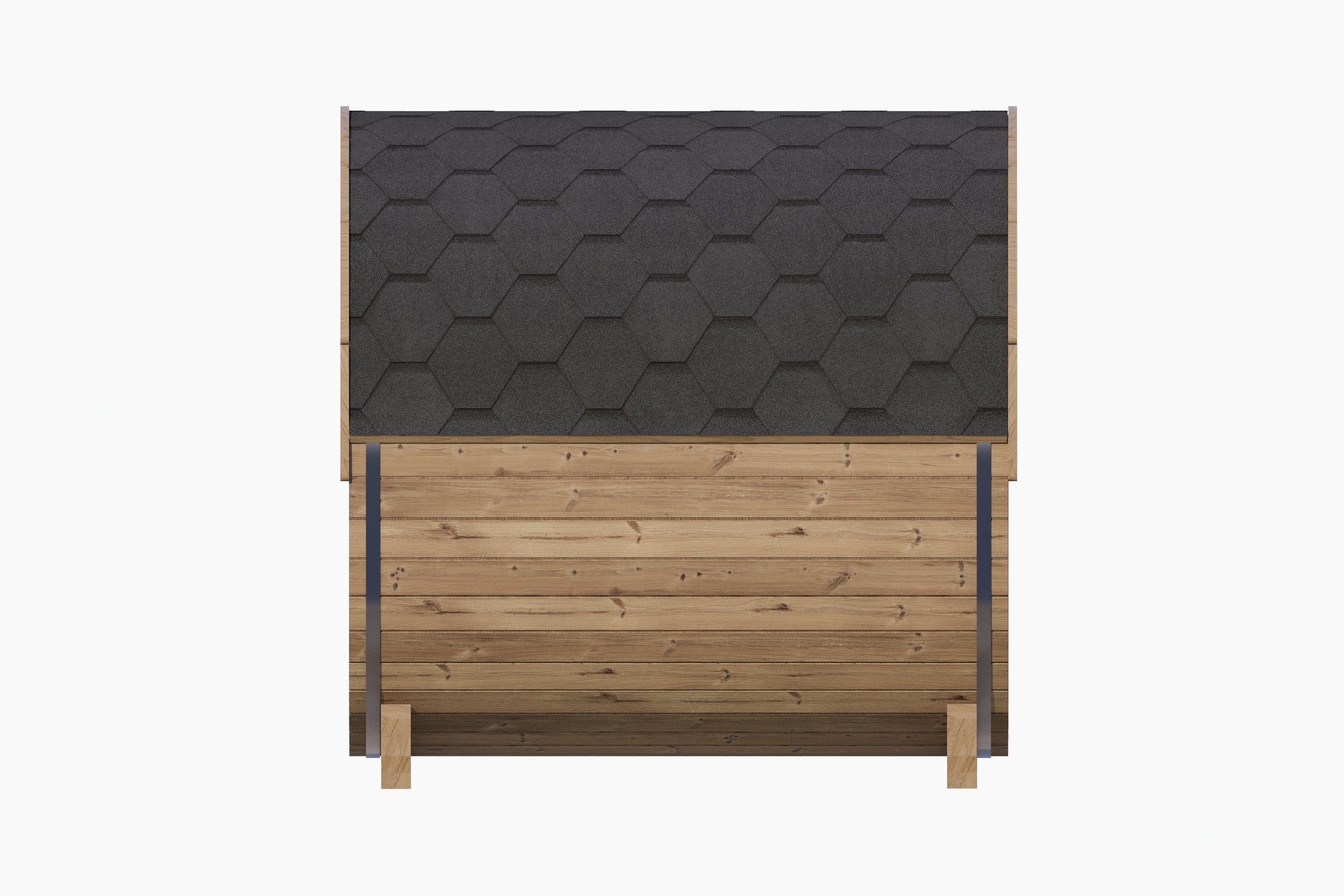 SaunaLife Model E7W 4-Person Sauna Barrel - Rear Window