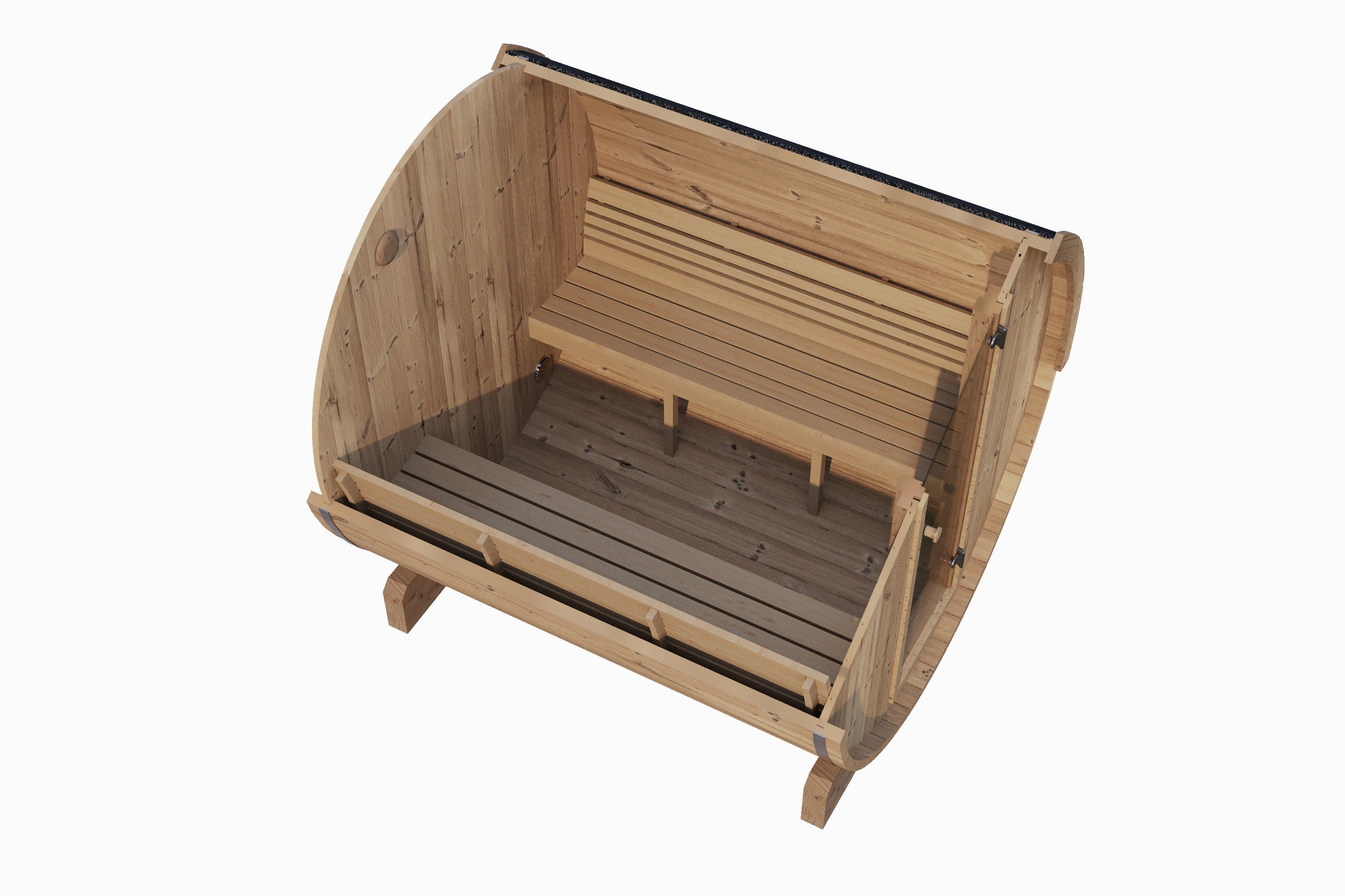 SaunaLife Model E8 6-Person Sauna Barrel