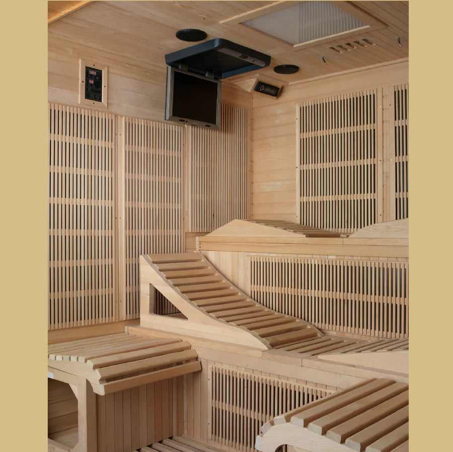 Golden Designs Monaco 6-Person PureTech™ Near Zero EMF FAR Infrared Sauna