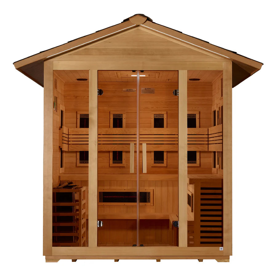 Golden Designs Gargellen 5-Person Outdoor Hybrid Sauna