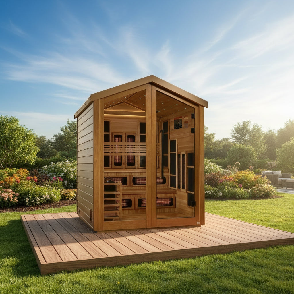 Golden Designs Kaskinen 6-Person Outdoor Hybrid Sauna
