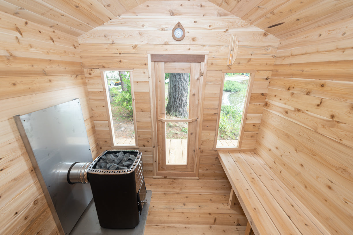 LeisureCraft Georgian 6-Person Cabin Traditional Sauna