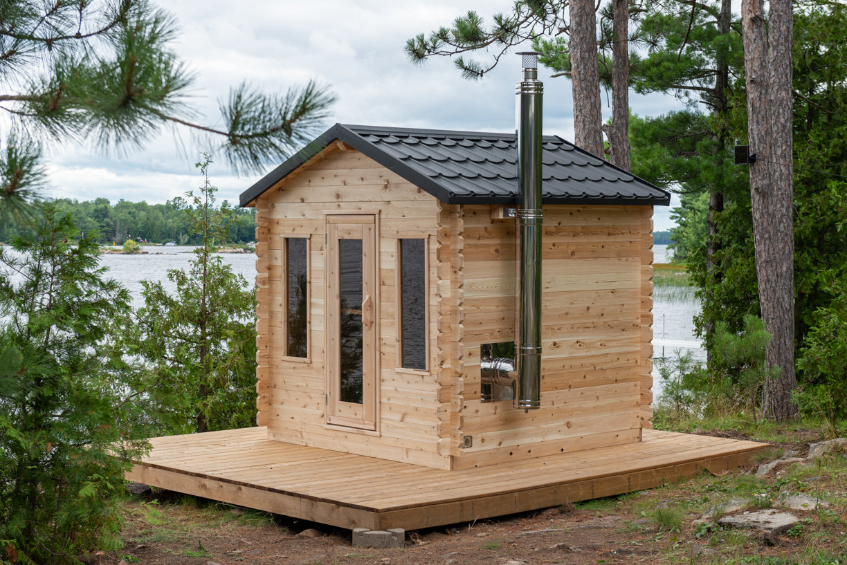 LeisureCraft Georgian 6-Person Cabin Traditional Sauna