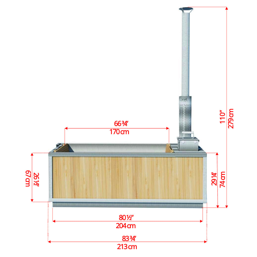LeisureCraft Starlight Wood Burning Hot Tub