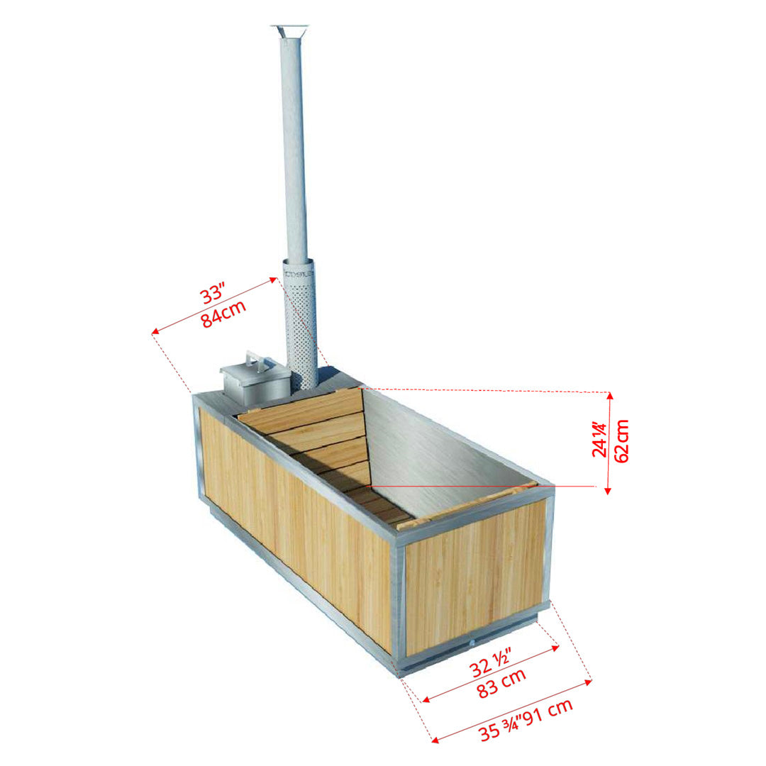 LeisureCraft Starlight Wood Burning Hot Tub