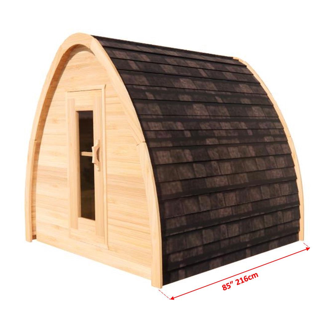 LeisureCraft MiniPOD 4-Person Traditional Sauna