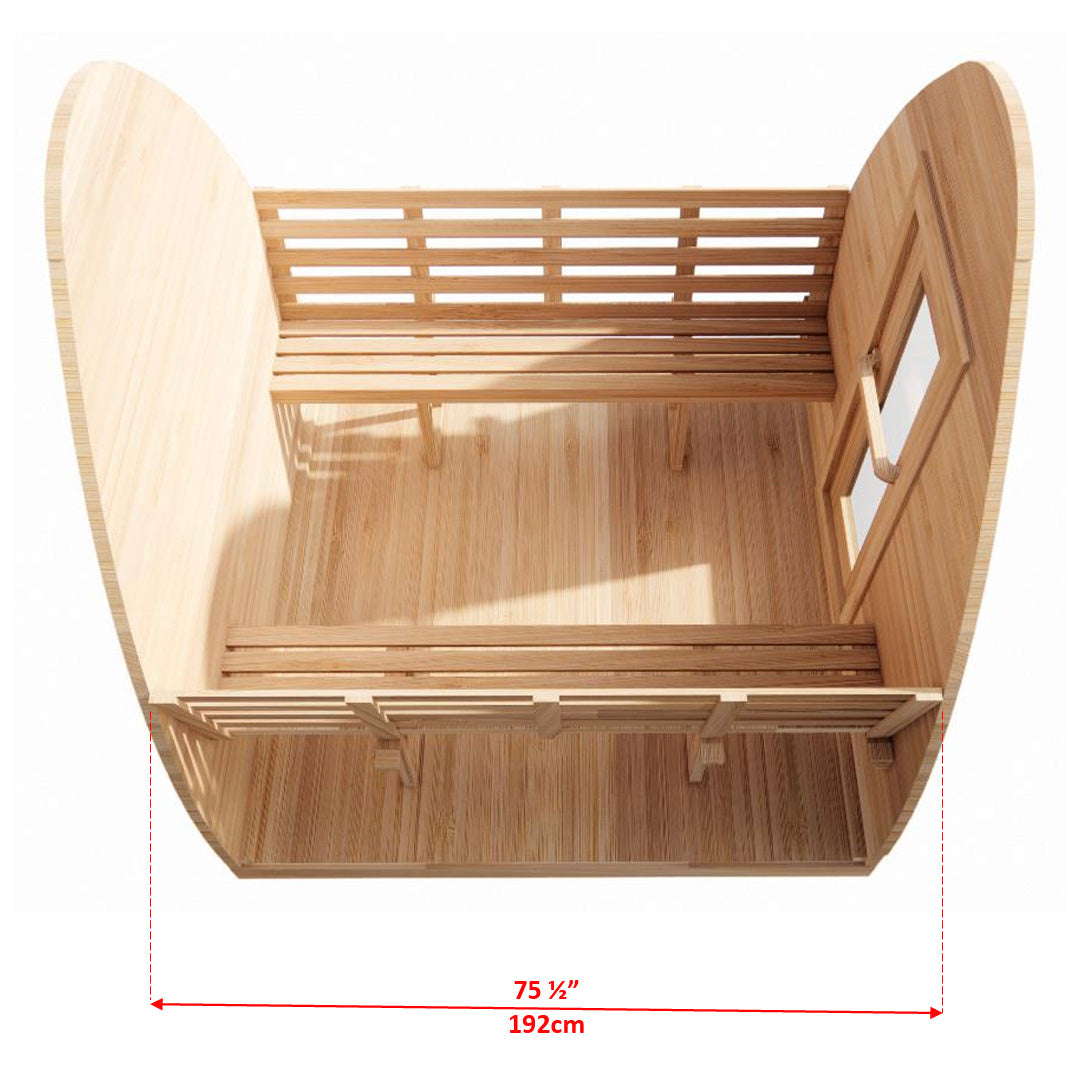 LeisureCraft MiniPOD 4-Person Traditional Sauna