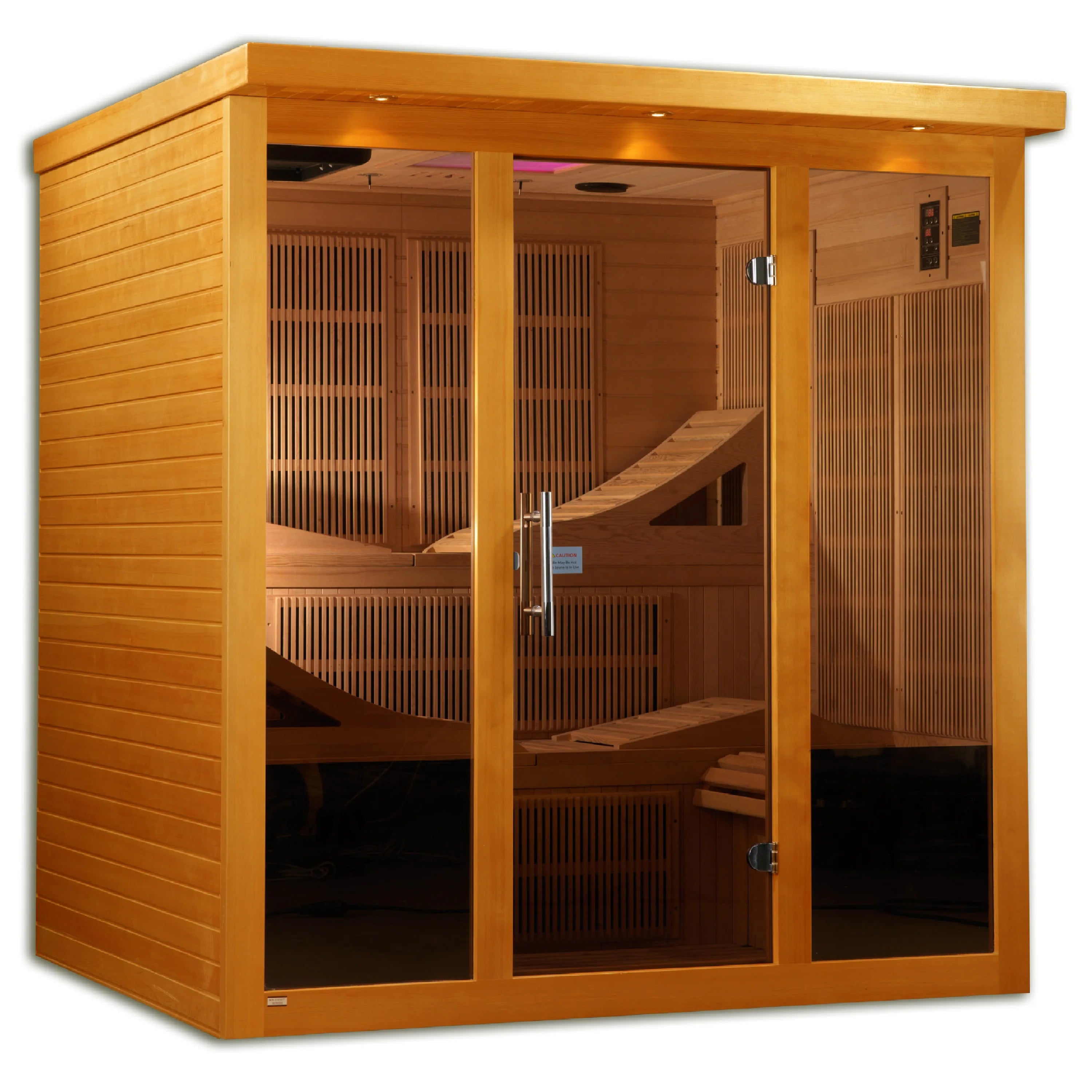 Golden Designs Monaco 6-Person PureTech™ Near Zero EMF FAR Infrared Sauna
