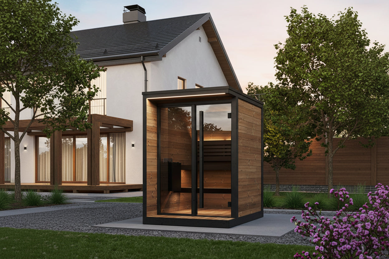 SaunaLife GL4 4-Person Outdoor Sauna