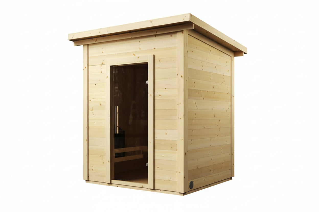 SaunaLife Model G2 4-Person Outdoor Traditional Sauna