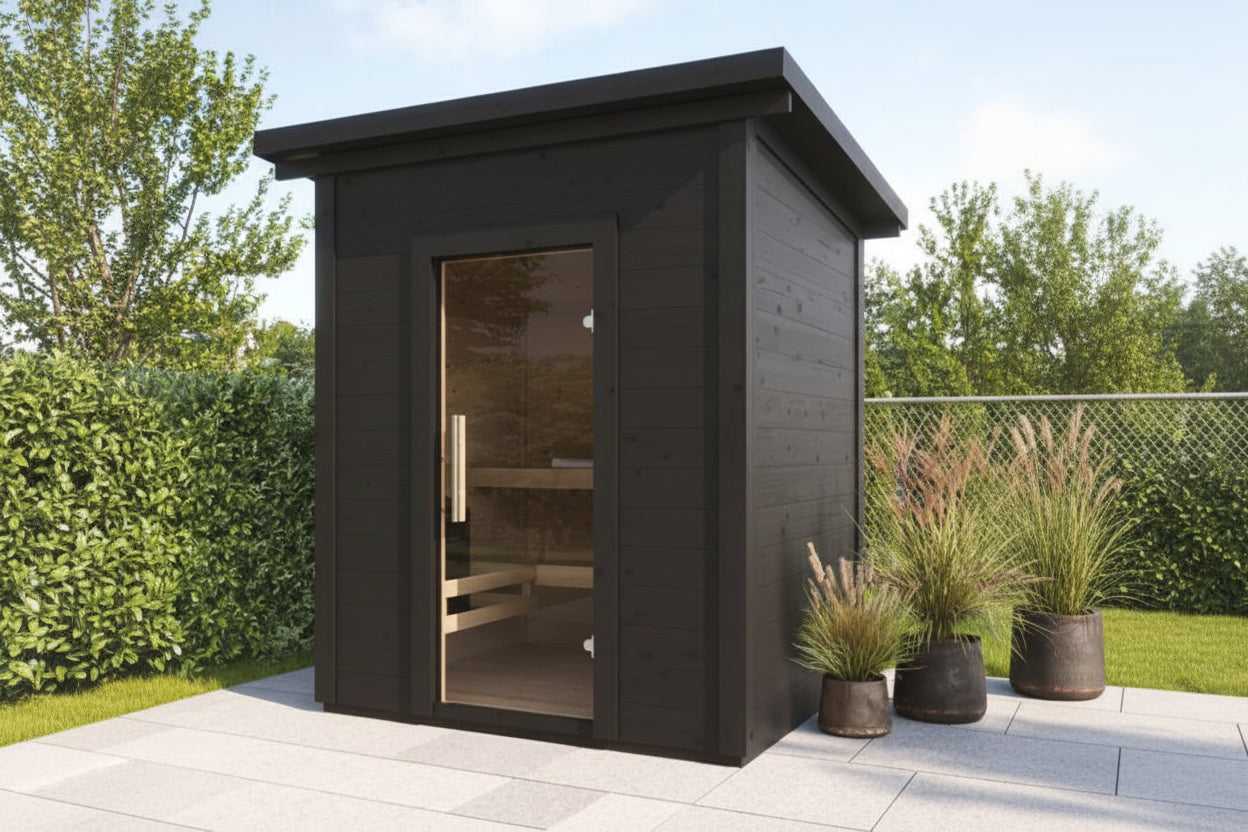 SaunaLife Model G2 4-Person Outdoor Traditional Sauna