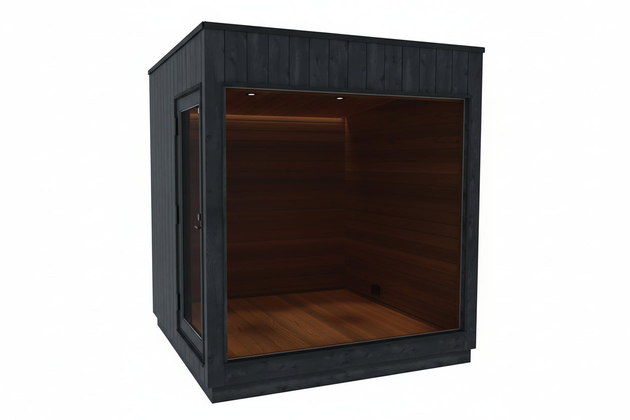ThermaSol Nordic Misty 5-Person Medium Outdoor Sauna Cabin