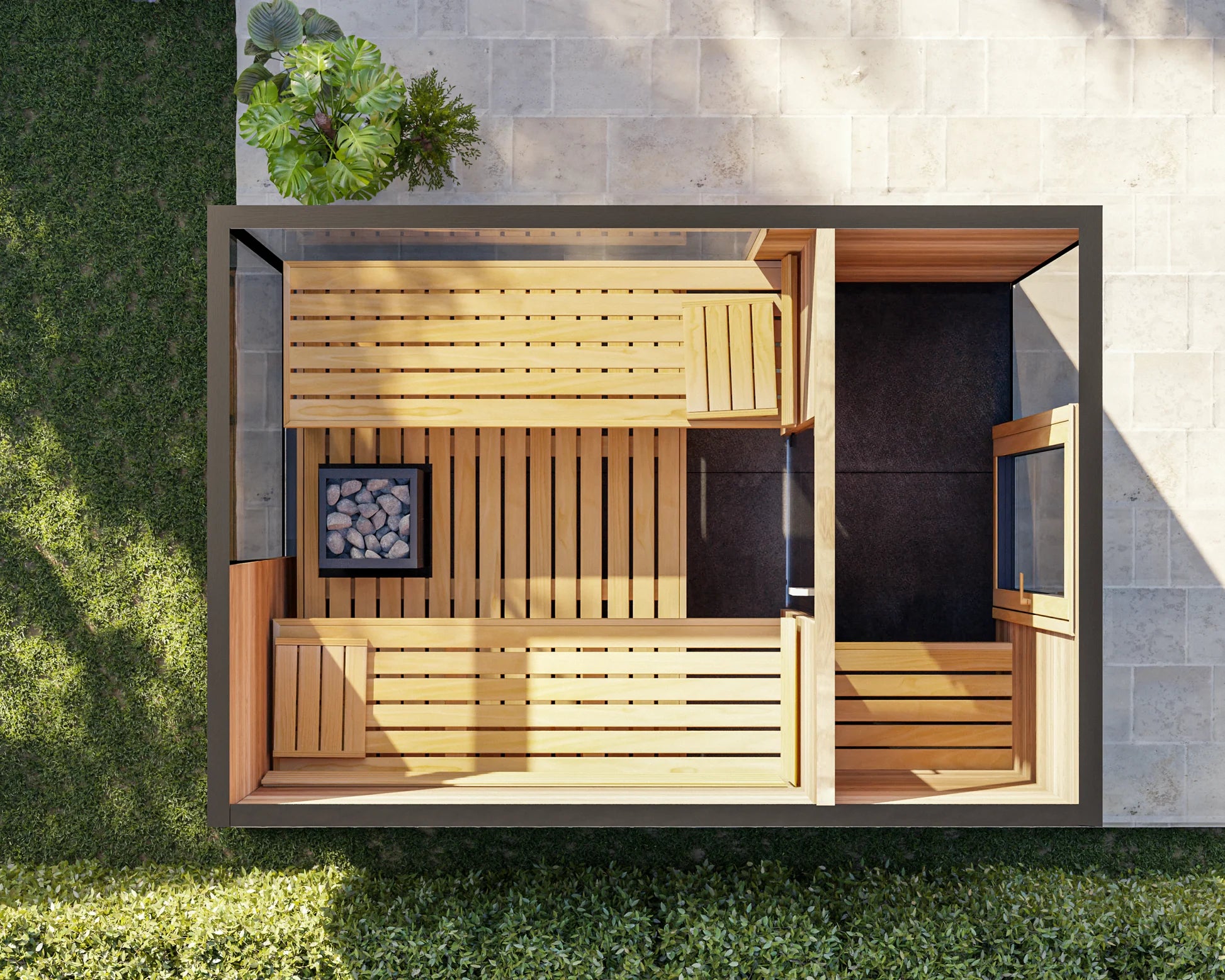 ThermaSol Ombra 5-Person Outdoor Sauna Cabin