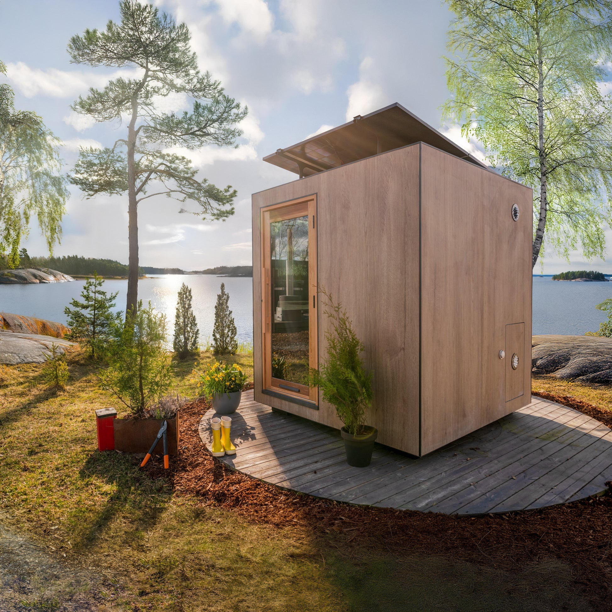 ThermaSol Solaris 5-Person Medium Sauna Cabin