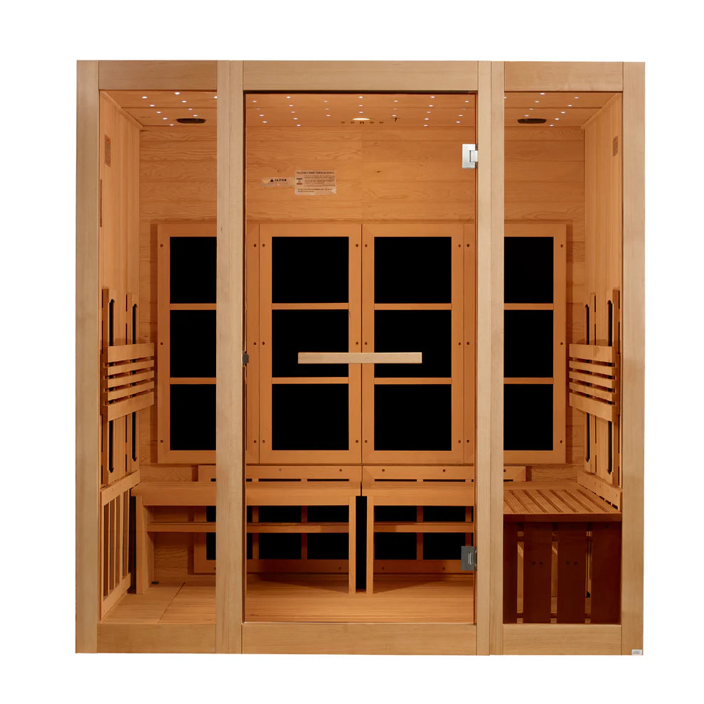 Golden Designs 8-Person Full Spectrum Near Zero EMF FAR IR Sauna
