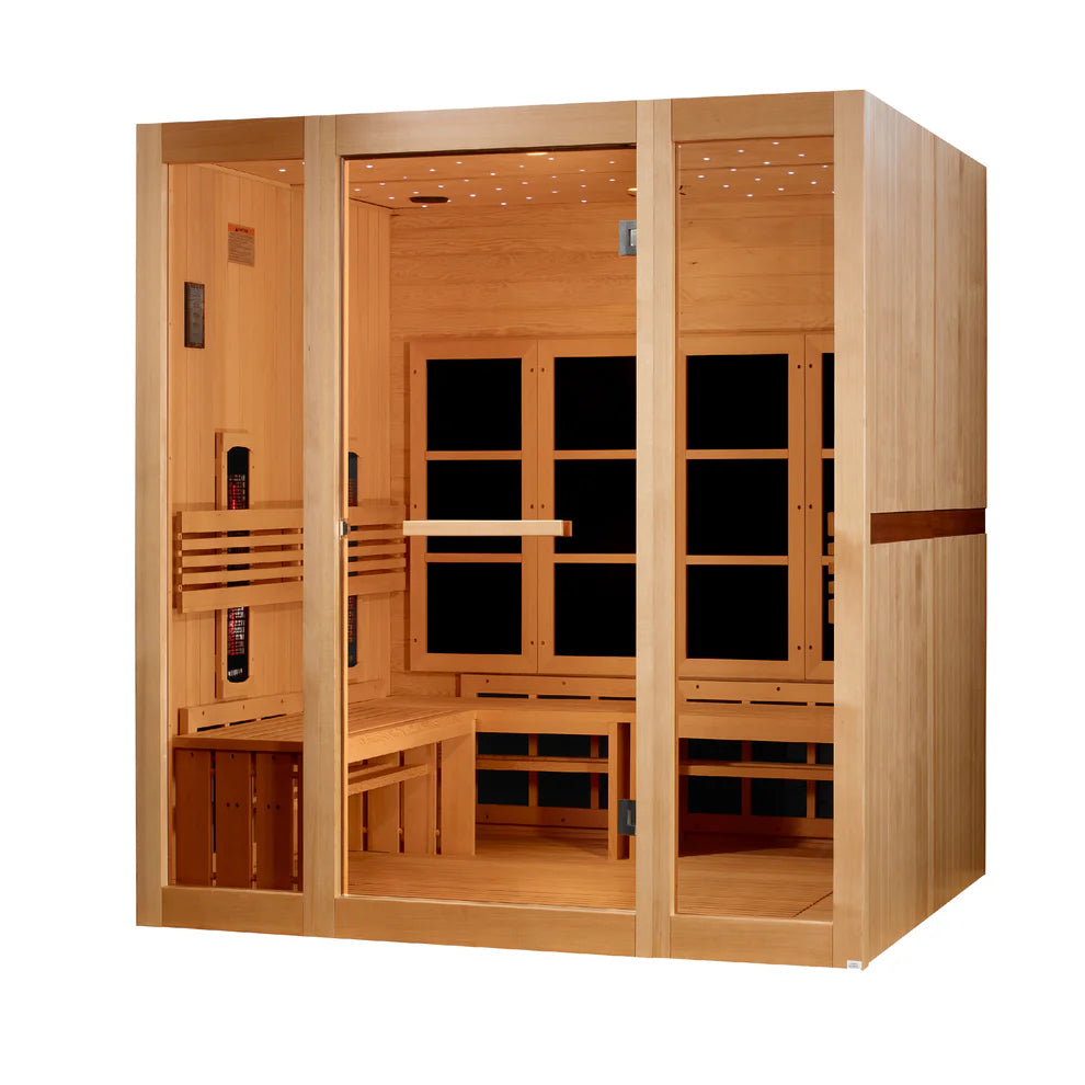 Golden Designs 8-Person Full Spectrum Near Zero EMF FAR IR Sauna