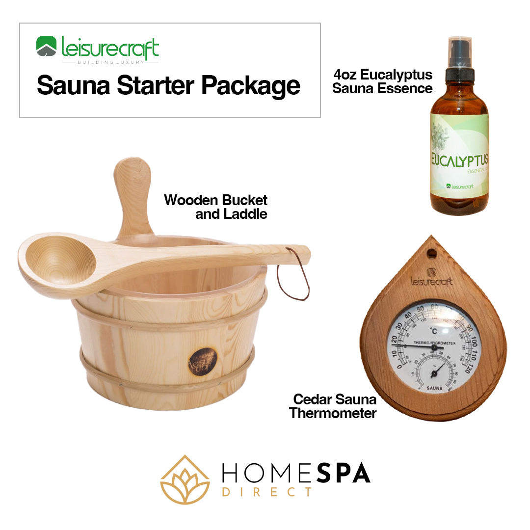 LeisureCraft Serenity MP 4-Person Traditional Barrel Sauna