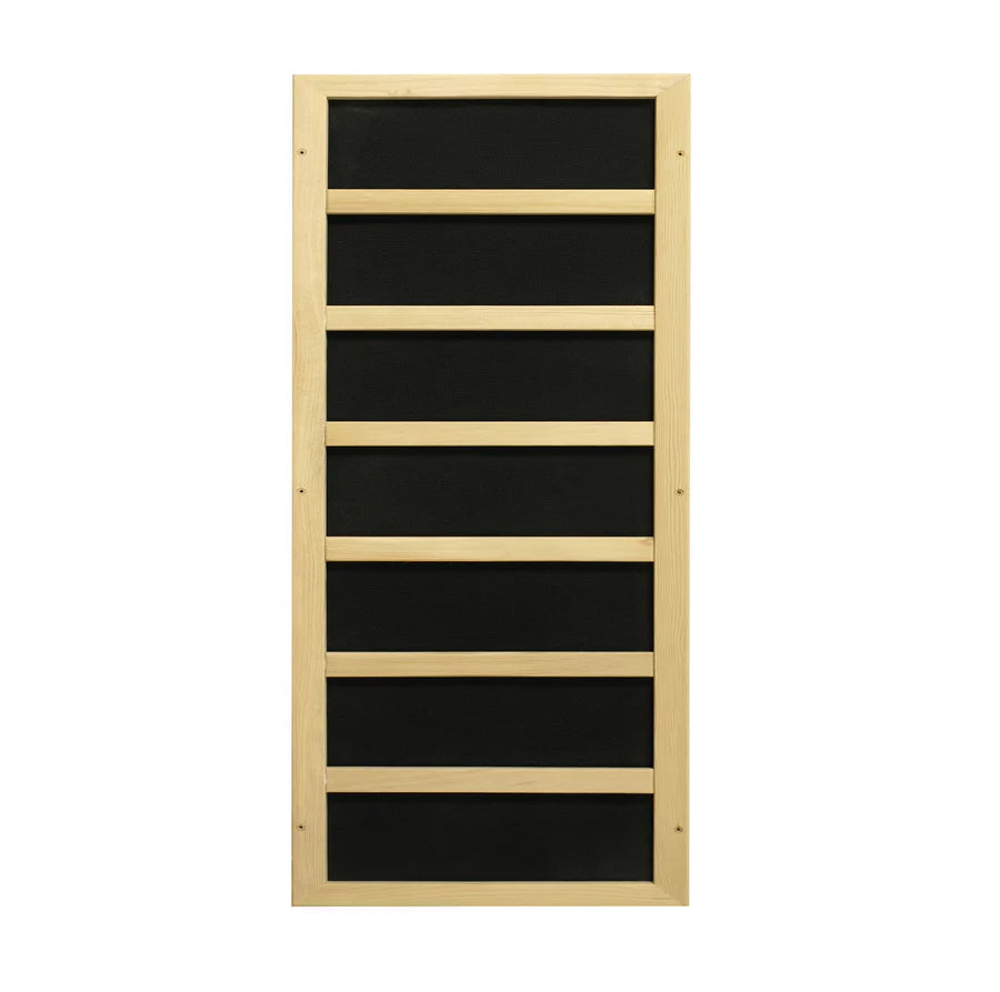 Golden Designs 1-Person Full Spectrum PureTech™ Near Zero EMF FAR Infrared Sauna with Himalayan Salt Bar