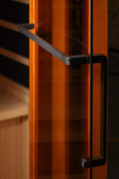Golden Designs 4-Person Full Spectrum PureTech™ Near Zero EMF FAR Infrared Sauna with Himalayan Salt Bar