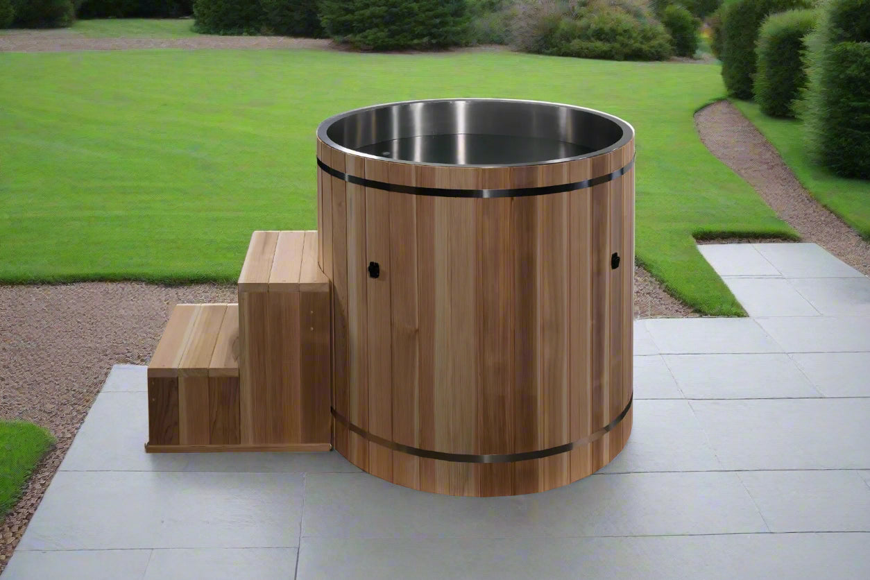 Golden Designs Dynamic Cold Therapy Barrel Cold Plunge