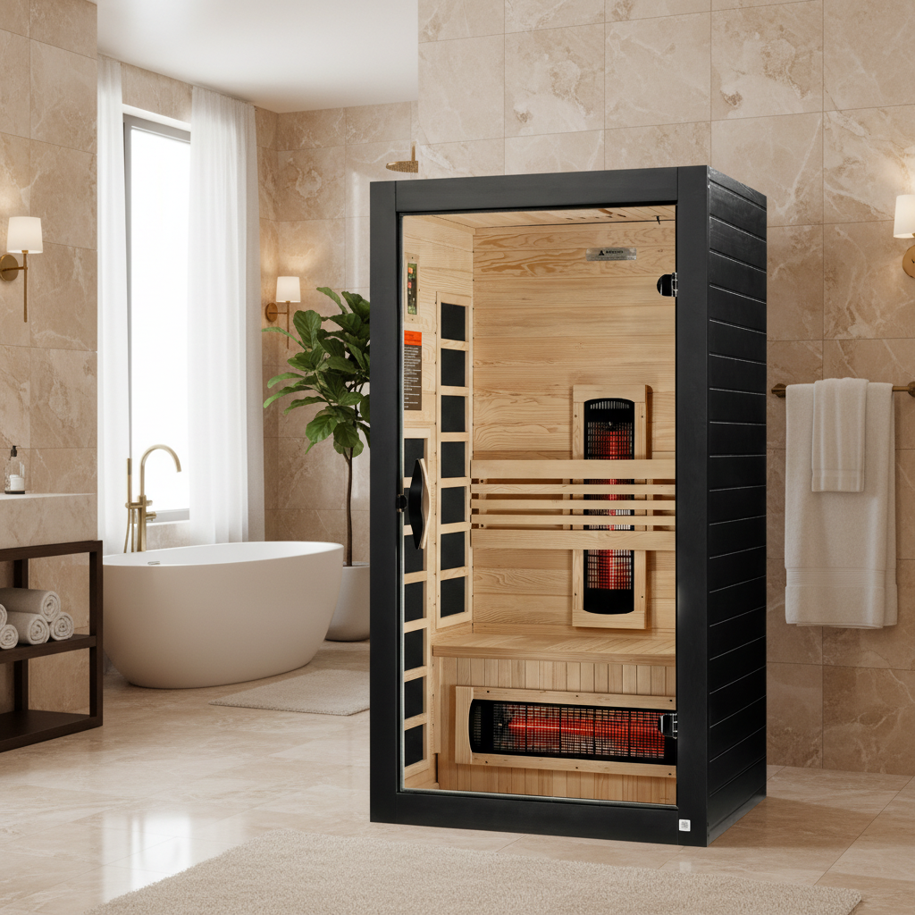 Dynamic Santorini 2-Person Full Spectrum Near Zero EMF FAR IR Sauna