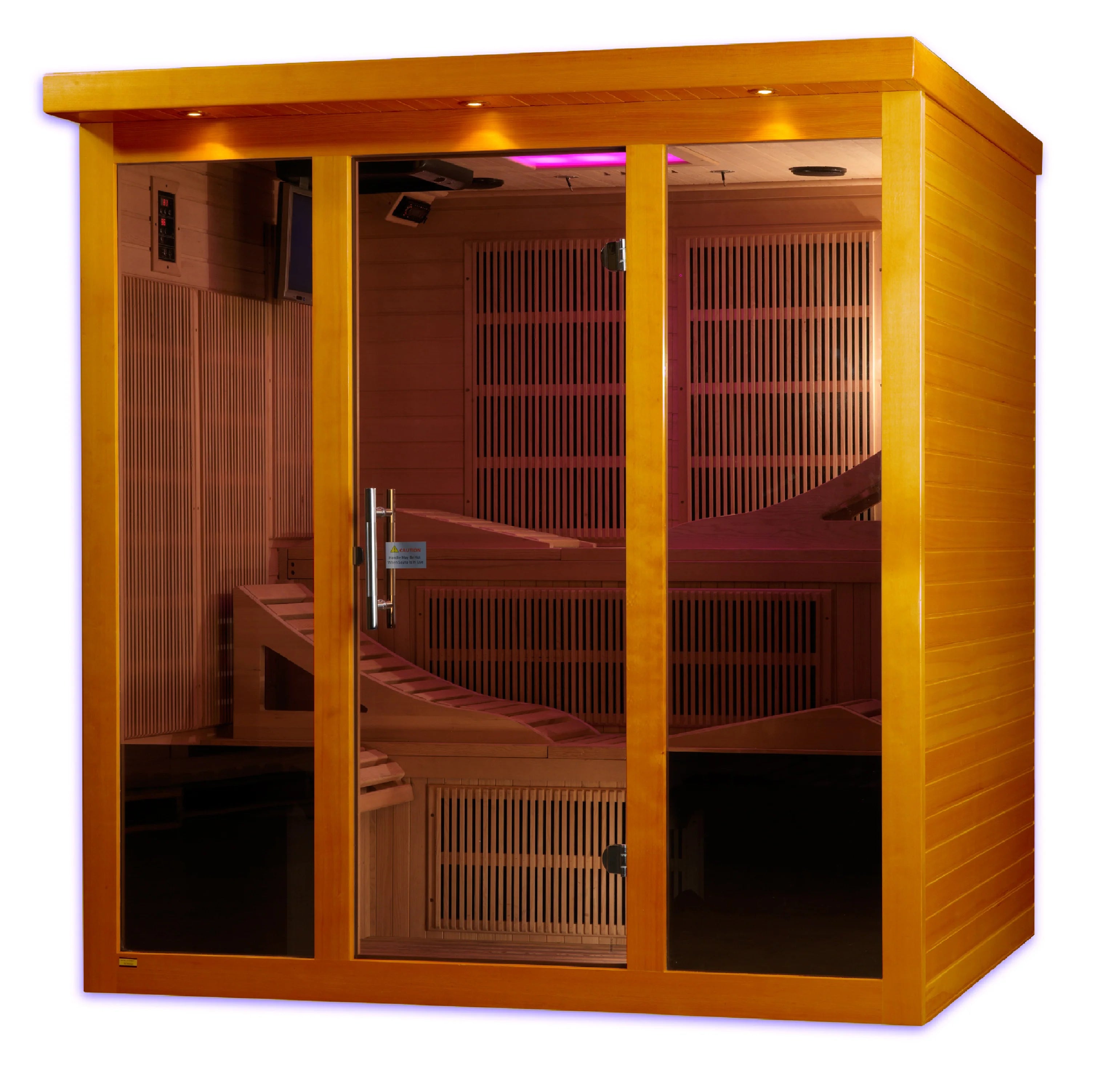 Golden Designs Monaco 6-Person PureTech™ Near Zero EMF FAR Infrared Sauna