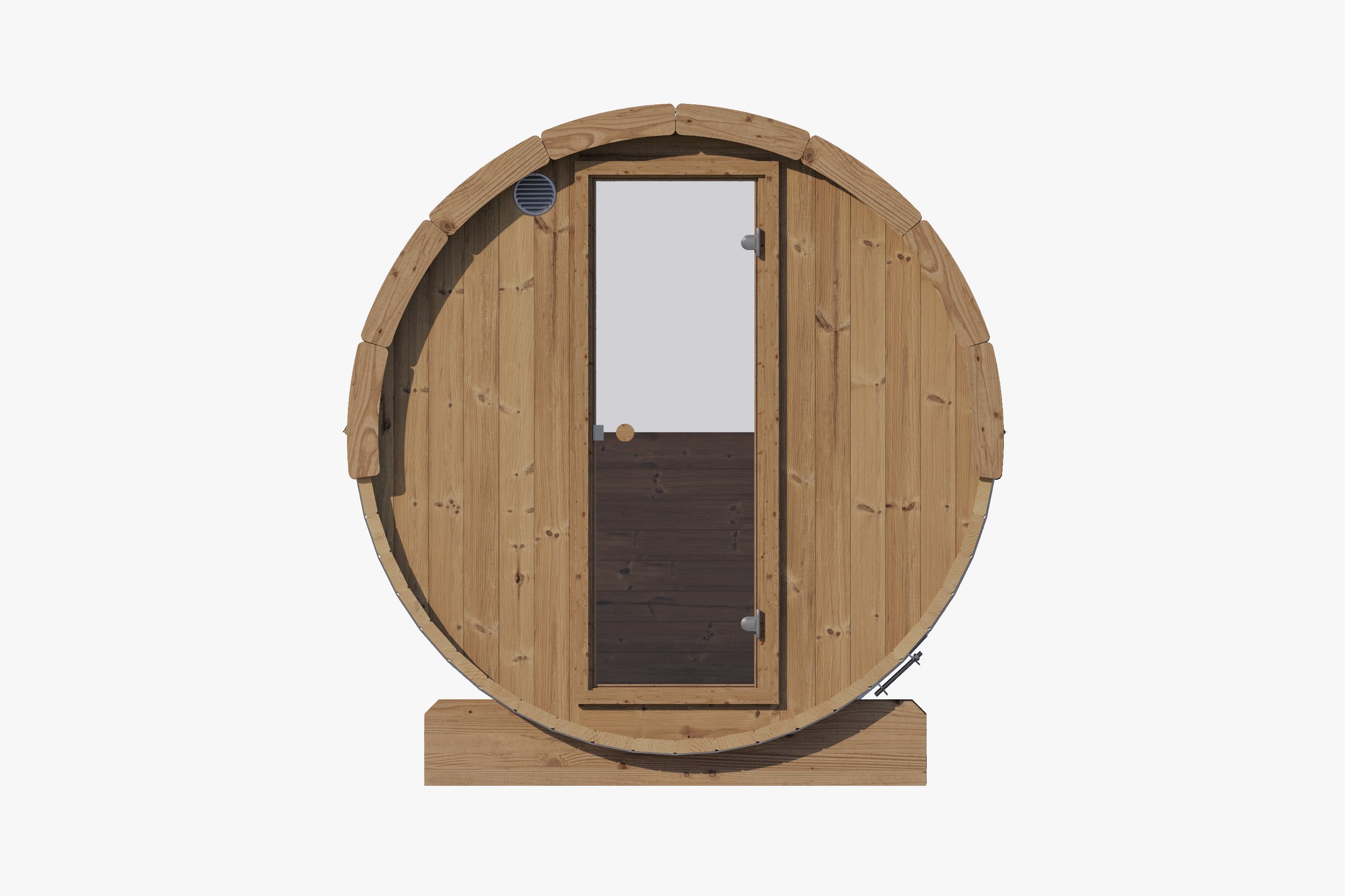 SaunaLife Model E6W 3-Person Sauna Barrel - Rear Window