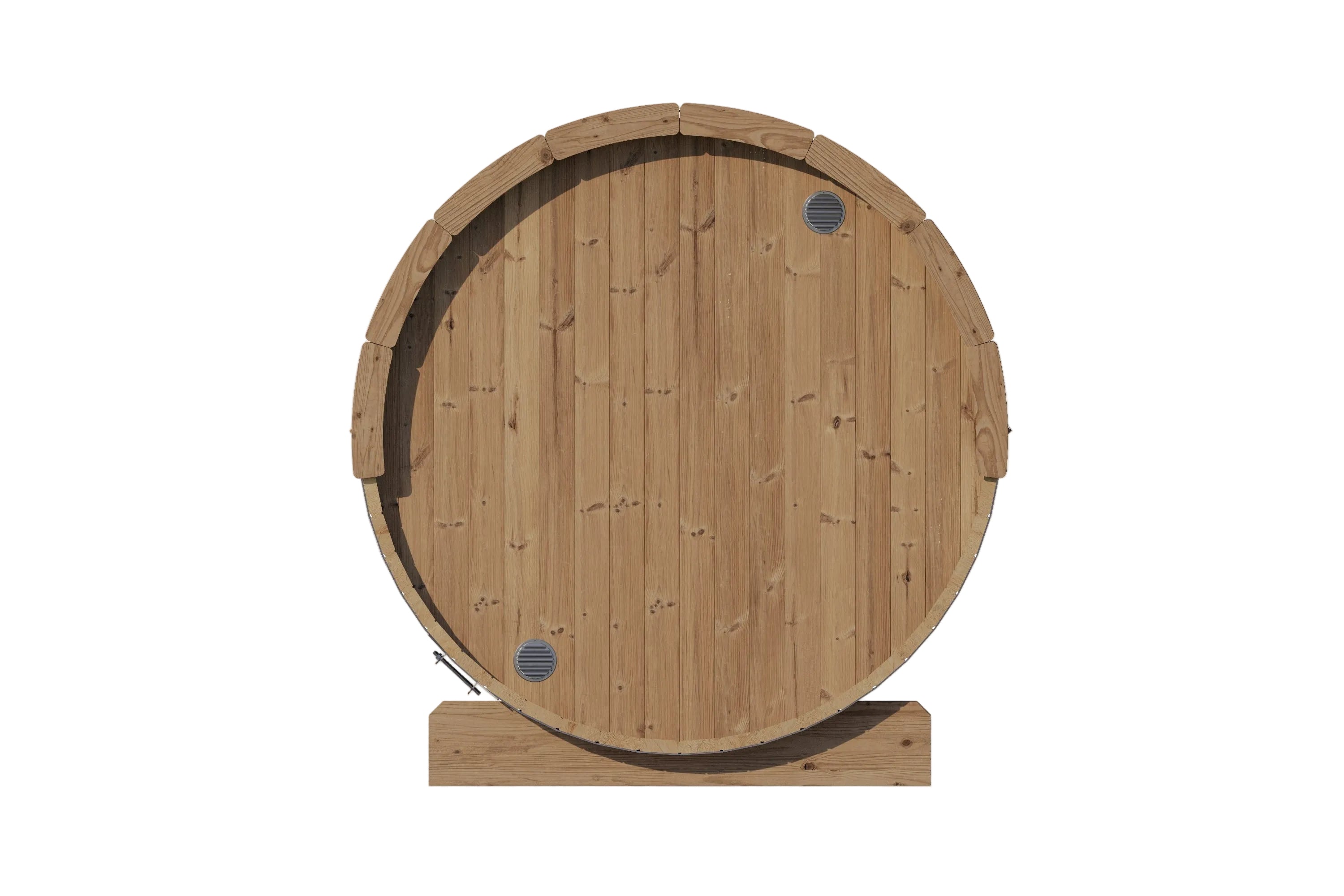 SaunaLife Model E7G 4-Person Sauna Barrel Glass Front