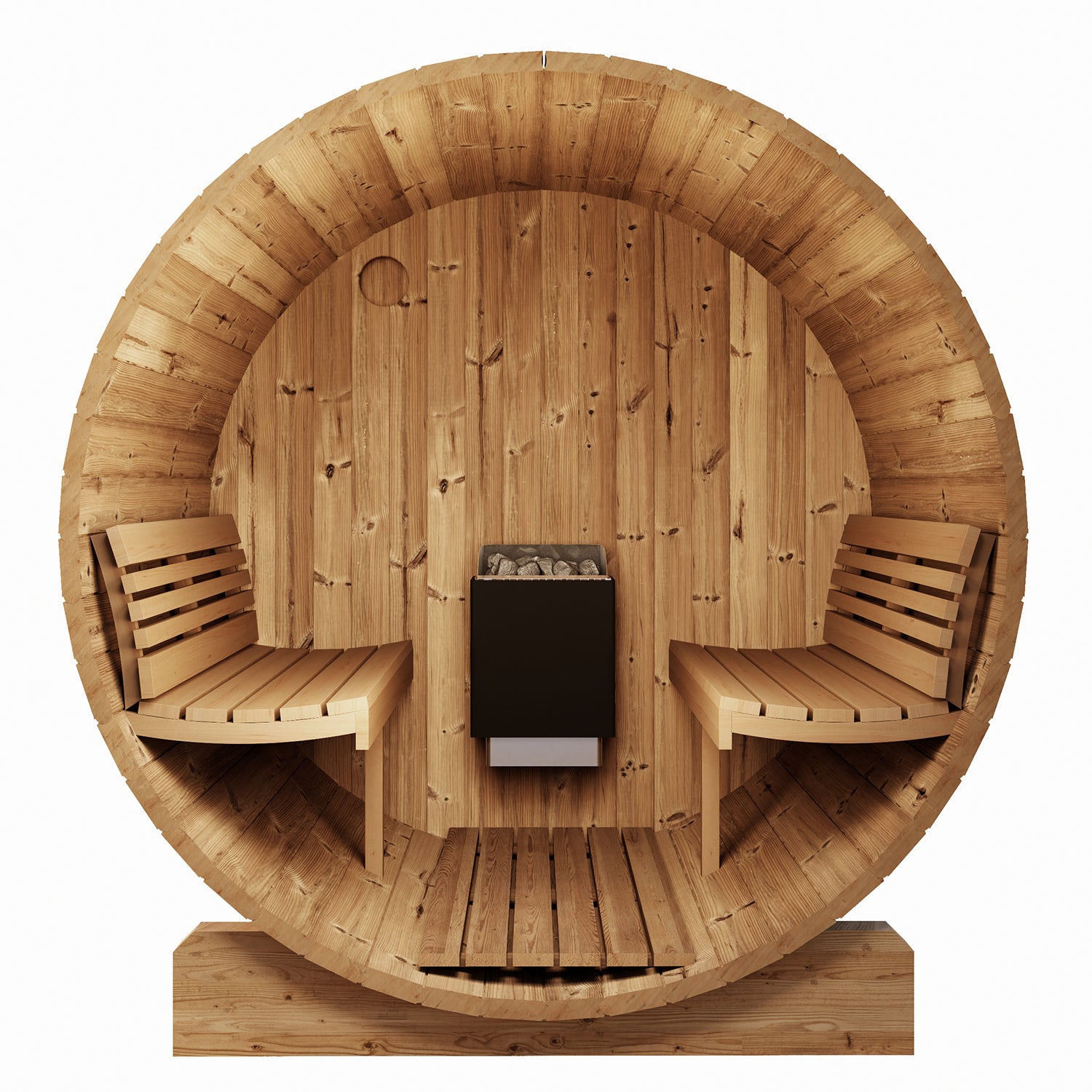 SaunaLife Model E6 3-Person Barrel Sauna