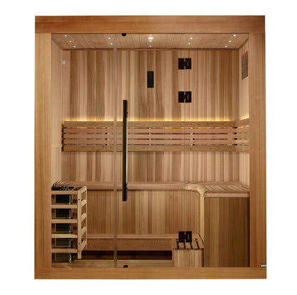 Golden Designs Copenhagen Edition 3-Person Traditional Sauna