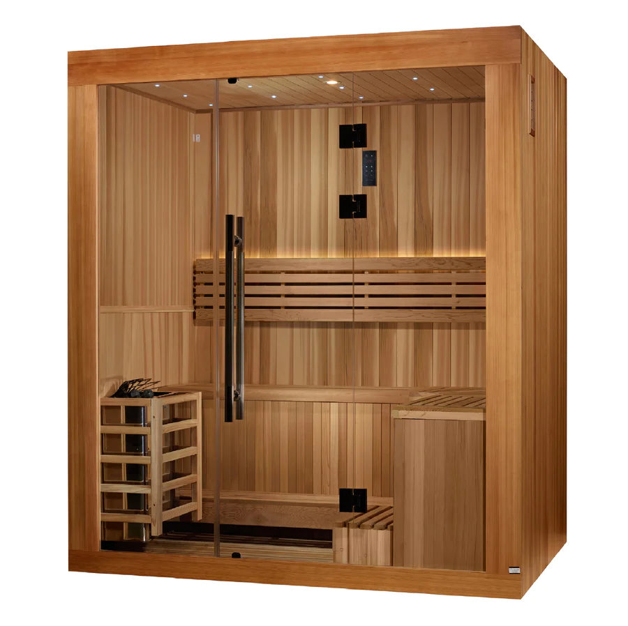 Golden Designs Copenhagen Edition 3-Person Traditional Sauna