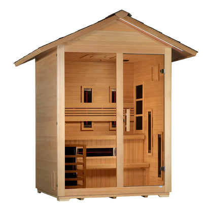Golden Designs Carinthia 3-Person Outdoor Hybrid Sauna