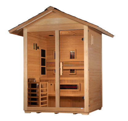 Golden Designs Carinthia 3-Person Outdoor Hybrid Sauna