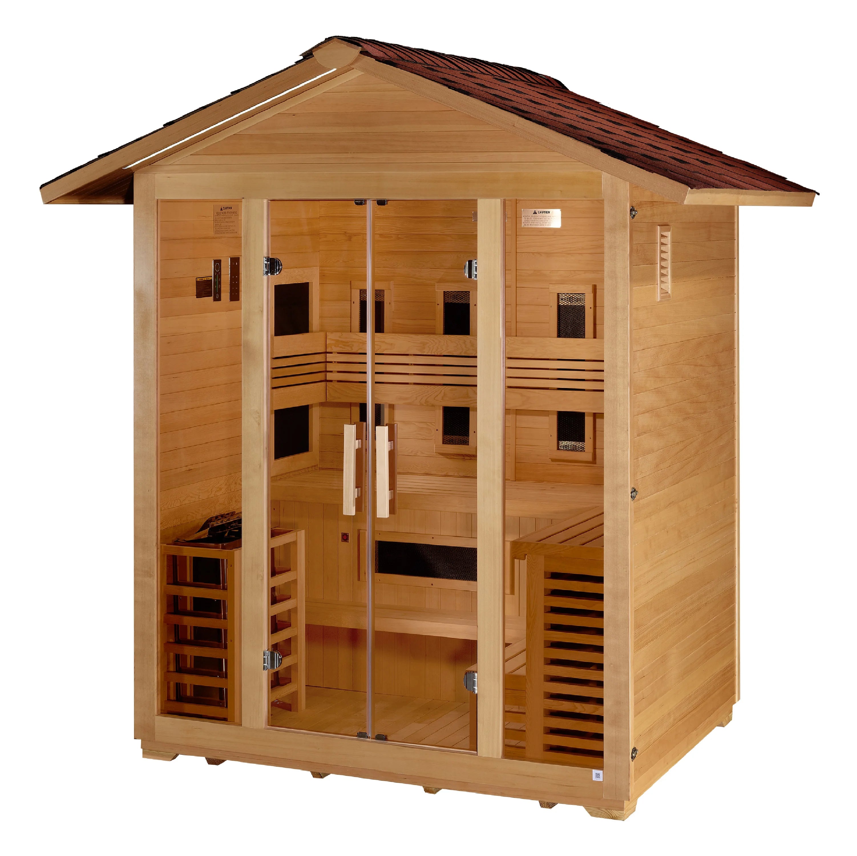 Golden Designs Gargellen 5-Person Outdoor Hybrid Sauna