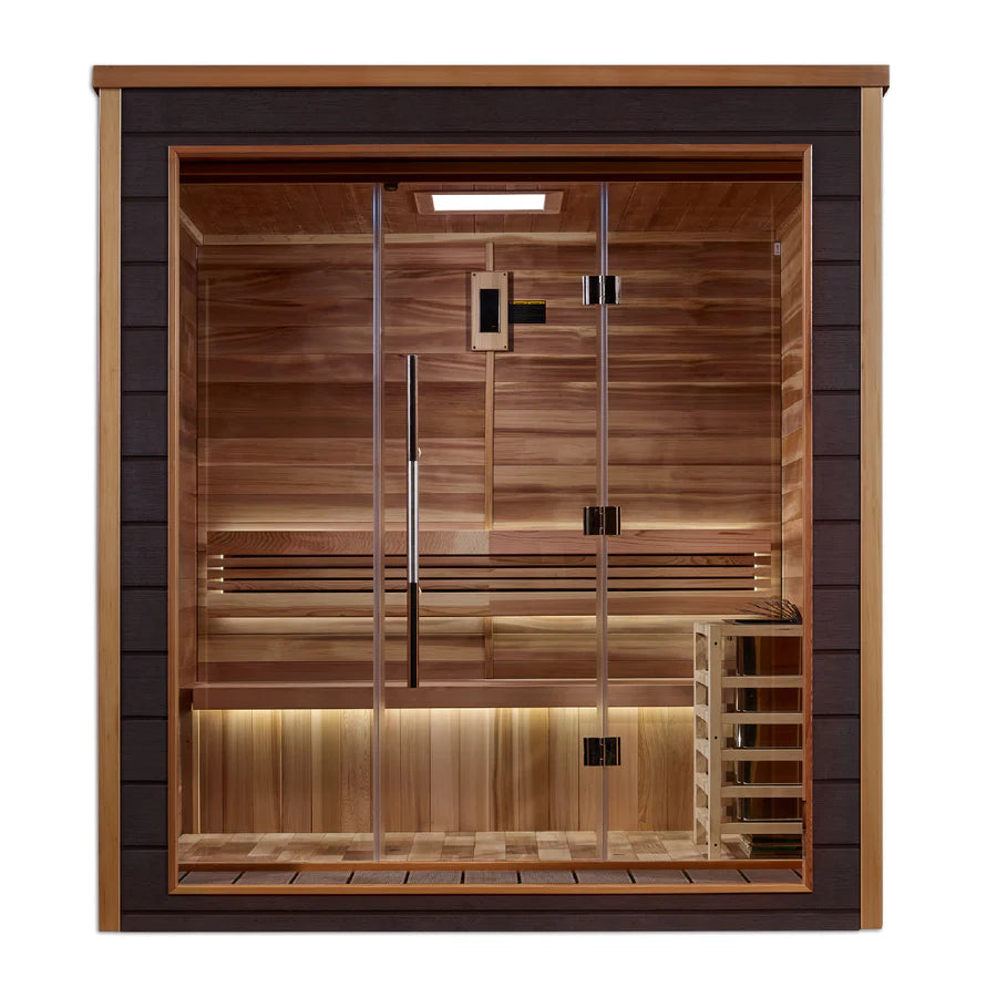 Golden Designs Drammen 3-Person Outdoor Traditional Sauna