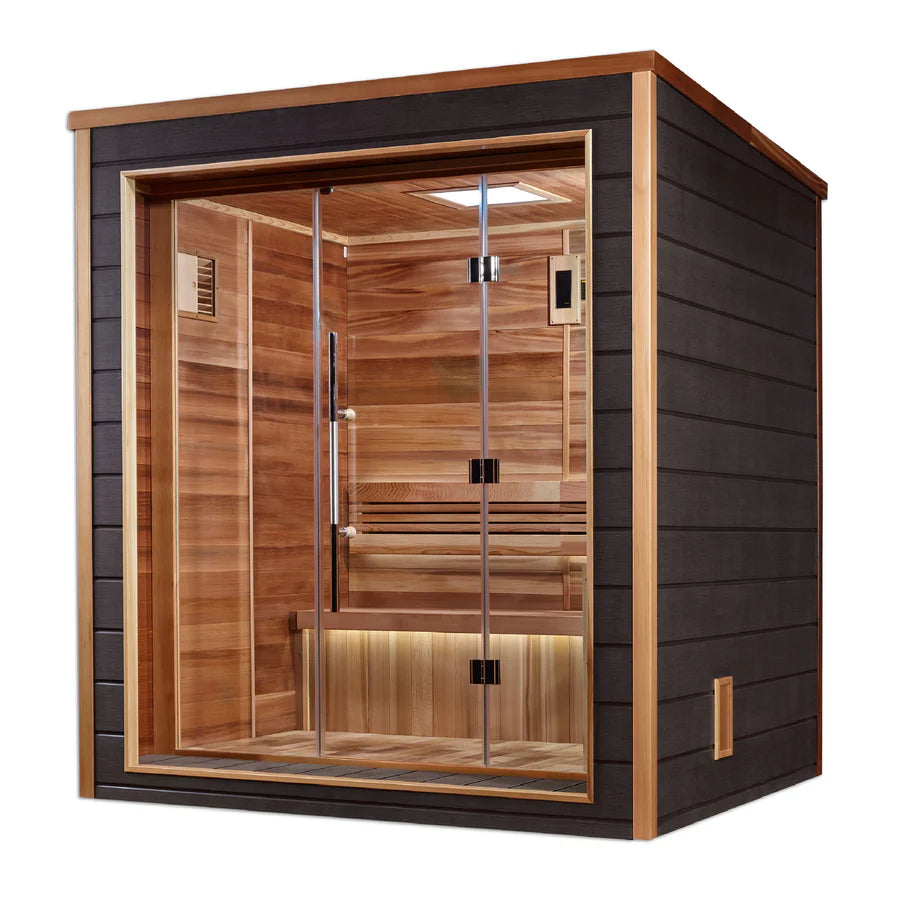 Golden Designs Drammen 3-Person Outdoor Traditional Sauna