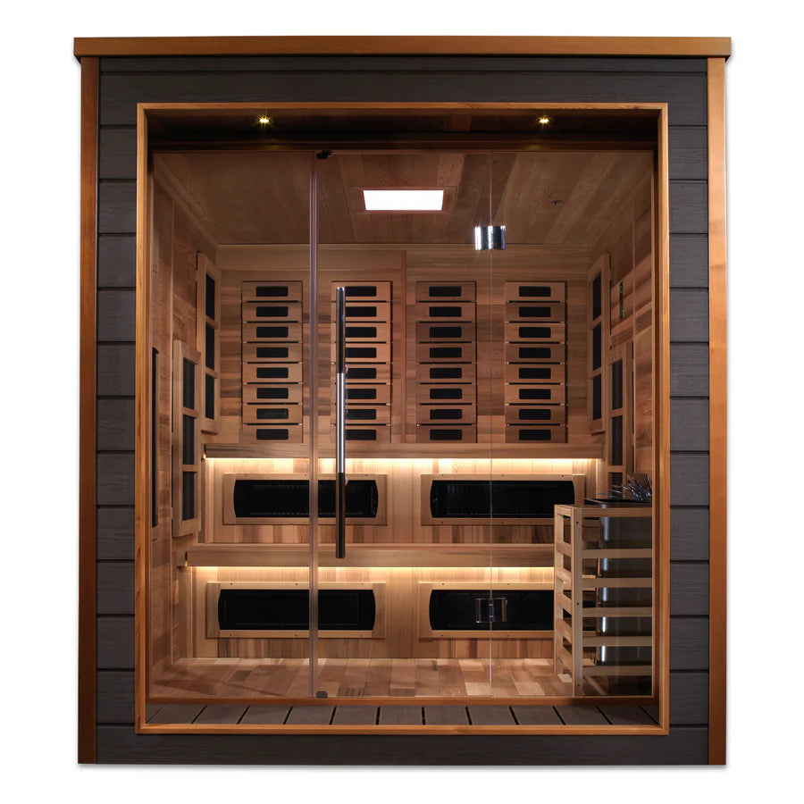 Golden Designs Karlstad 6-Person Outdoor Hybrid Sauna