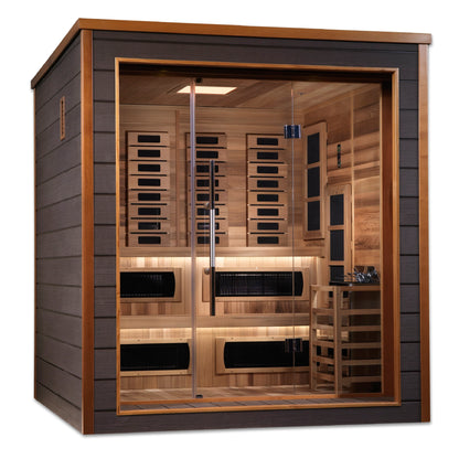 Golden Designs Karlstad 6-Person Outdoor Hybrid Sauna