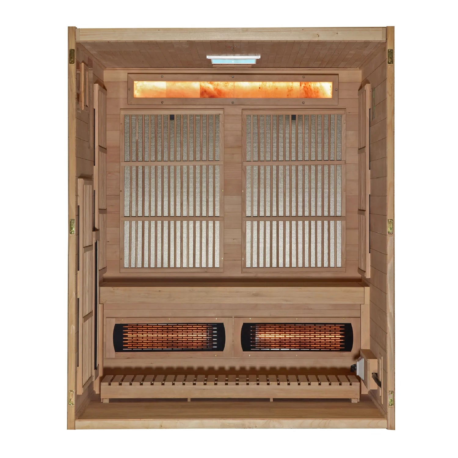Golden Designs 2025 Soria 3-Person Full Spectrum Indoor Hybrid Sauna