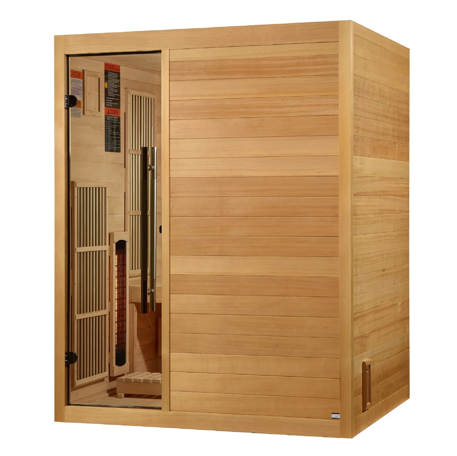 Golden Designs 2025 Soria 3-Person Full Spectrum Indoor Hybrid Sauna
