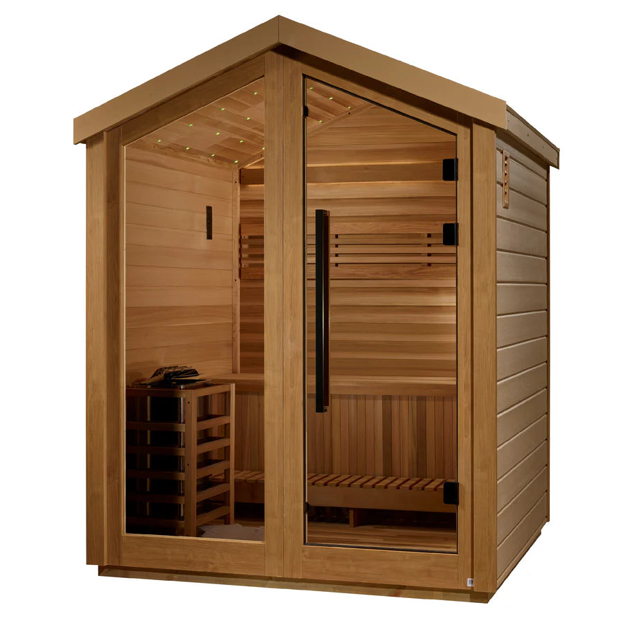 Golden Designs Savonlinna 3-Person Outdoor Traditional Sauna