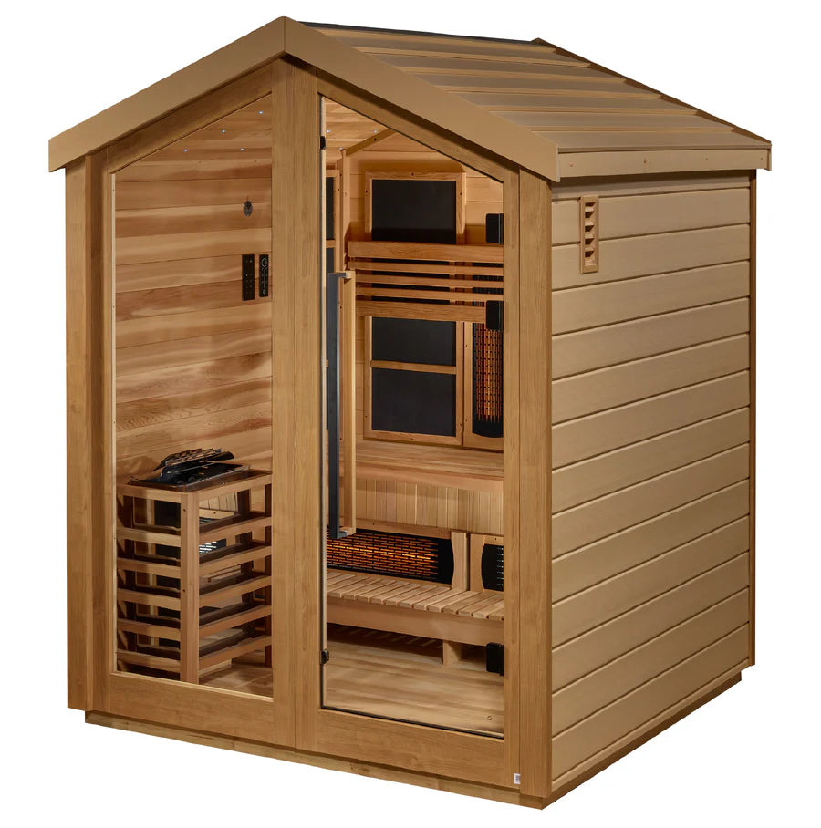 Golden Designs Loviisa 3-Person Outdoor Hybrid Sauna